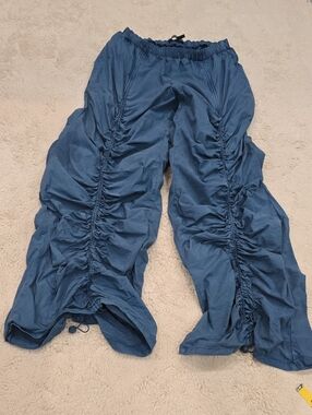 1st Position Blue Ruched Pull-On Pants